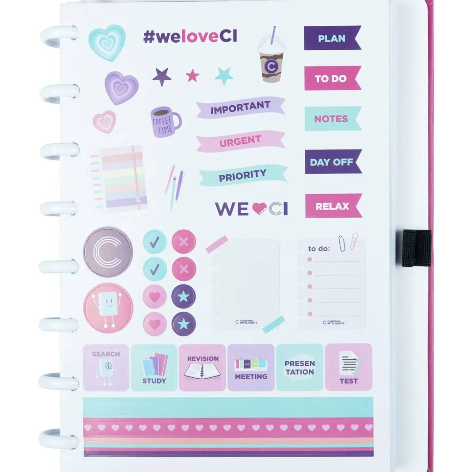 Caderno Inteligente A5 Premier Rosa CI