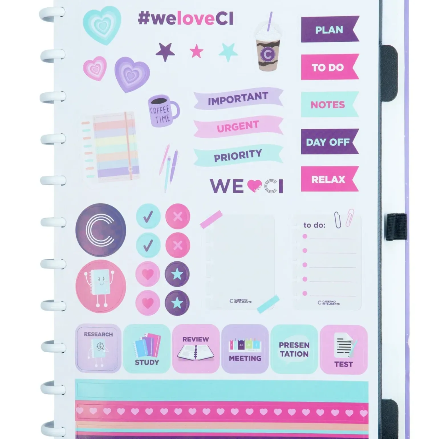 Caderno Inteligente A4 Purple Galaxy Gocase