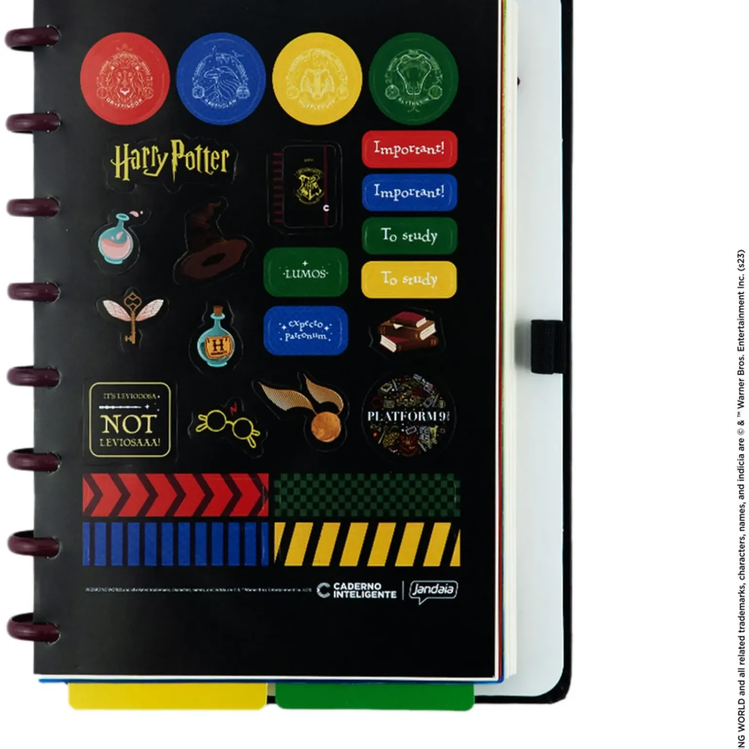 Caderno Inteligente by Harry Potter - Black Grande