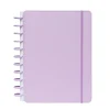 Caderno Smart A4 com Elástico e Suporte Esferográfica 80 Folhas Pautado Lilás Talia