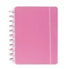 Caderno Smart A4 com Elástico e Suporte Esferográfica 80 Folhas Pautado Rosa Talia