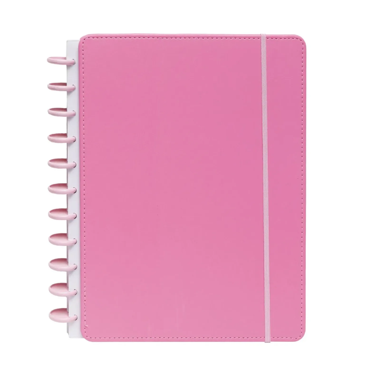 Caderno Smart A4 com Elástico e Suporte Esferográfica 80 Folhas Pautado Rosa Talia
