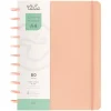 Caderno Smart A4 com Elástico e Suporte Esferográfica 80 Folhas Pautado Rosa Talia