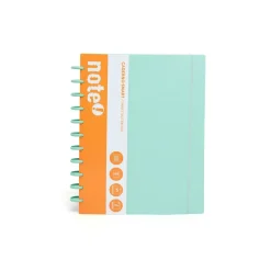 Caderno Smart A4 com Elástico 100 Folhas Pautado Verde Pastel Note!