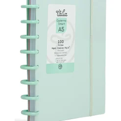Caderno Smart A5 com Elástico 100 Folhas Verde Pastel Talia