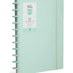 Caderno Smart A4 com Elástico 100 Folhas Verde Pastel Talia