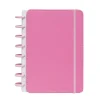 Caderno Smart A5 Pautado 80 Folhas com Elástico e Suporte Esferográfica Rosa Talia