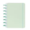 Caderno Smart A5 Pautado 80 Folhas com Elástico e Suporte Esferográfica Verde Talia