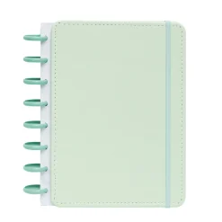 Caderno Smart A5 Pautado 80 Folhas com Elástico e Suporte Esferográfica Verde Talia
