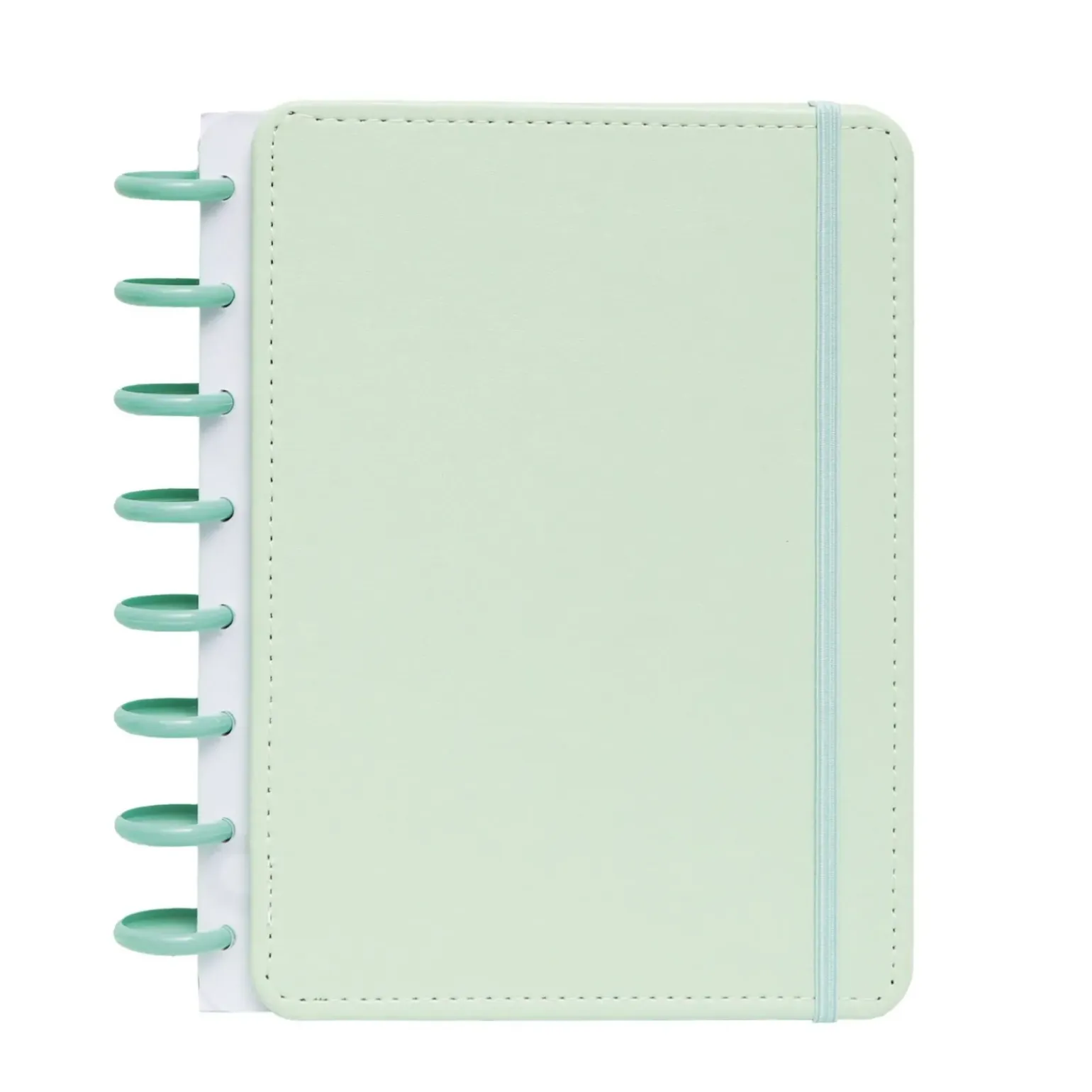 Caderno Smart A5 Pautado 80 Folhas com Elástico e Suporte Esferográfica Verde Talia