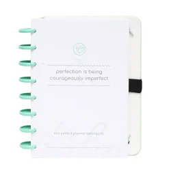 Caderno Smart A5 Pautado 80 Folhas com Elástico e Suporte Esferográfica Verde Talia