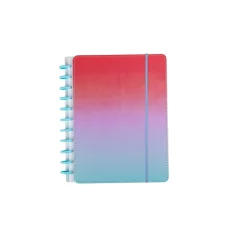 Caderno Smart A4 Pautado 80 folhas Elástico Degrade