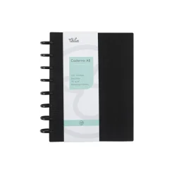Caderno Smart A5 Pautado 100 folhas Preto Talia