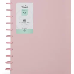 Caderno Smart A4 Pautado 100 Folhas Rosa Pastel Talia