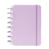 Caderno Smart com Elástico Espiral A5 Pautado Lilás