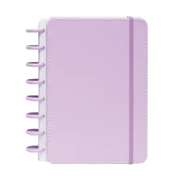 Caderno Smart com Elástico Espiral A5 Pautado Lilás