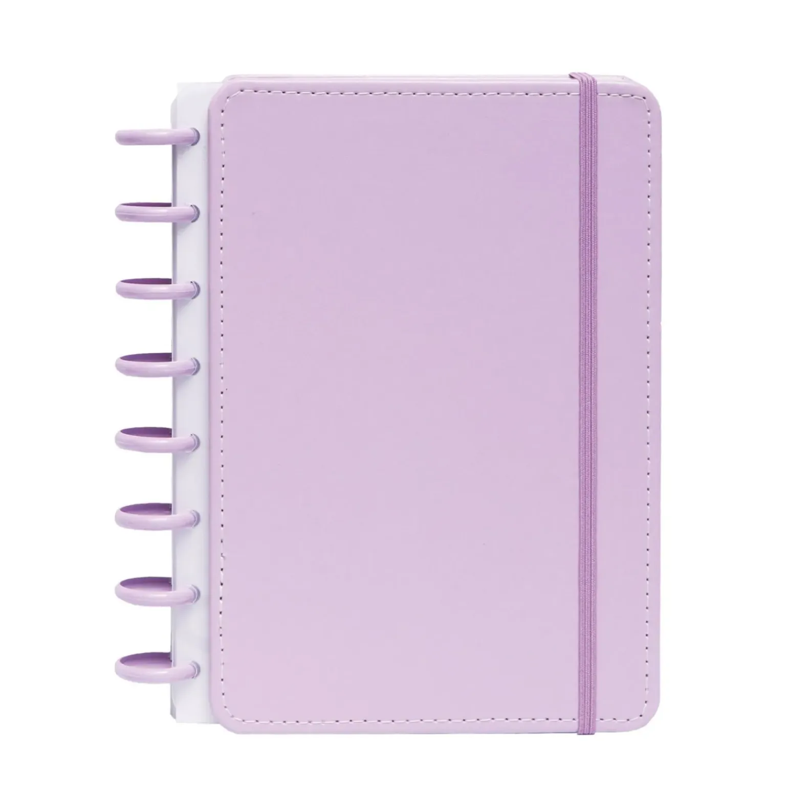Caderno Smart com Elástico Espiral A5 Pautado Lilás