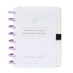 Caderno Smart com Elástico Espiral A5 Pautado Lilás