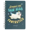 Caderno Unicórnio Daqui Vai Sair Algo