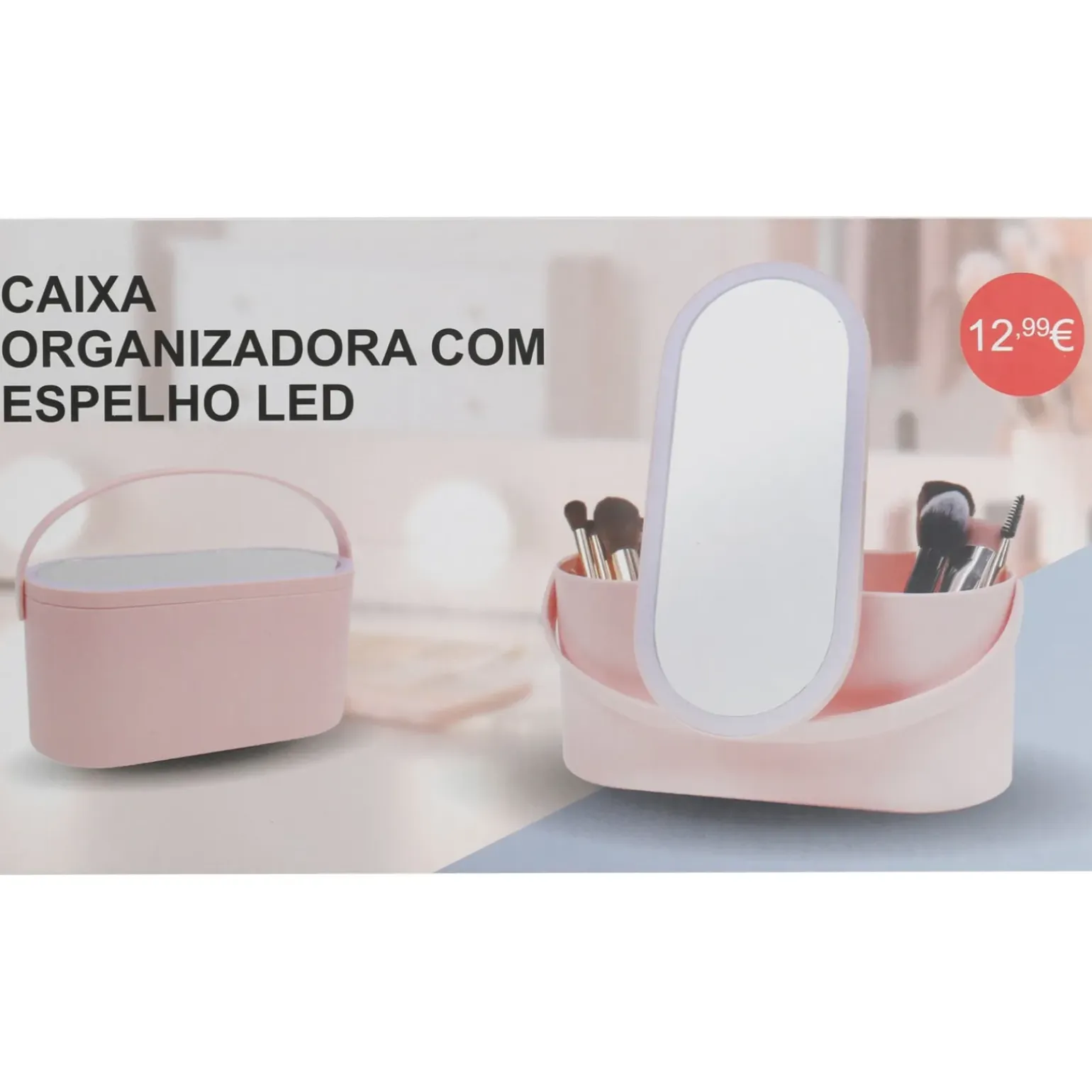 Caixa De Maquilhagem Com Espelho Led