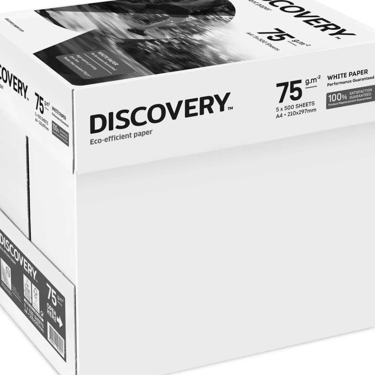 Caixa 5 Remas Papel Discovery A4 75G