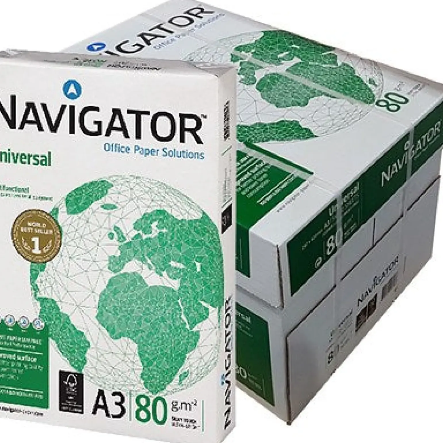 Caixa 5 Resmas de Papel A3 - 80gr Navigator