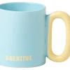 Caneca Azul com Asa Amarela Creative