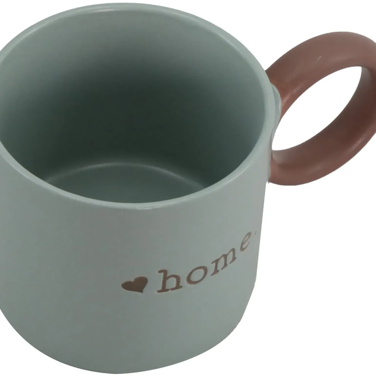 Caneca Azul Home com Asa Castanha