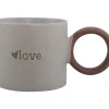 Caneca Cinza Love com Asa Castanha
