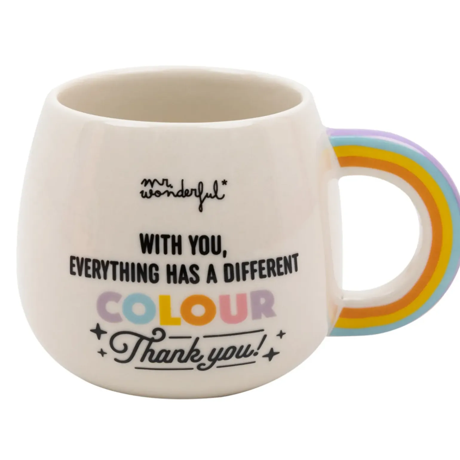 Caneca 3D Arco-Íris - Cor Diferente
