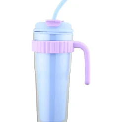 Caneca Happiness Azul e Lilás