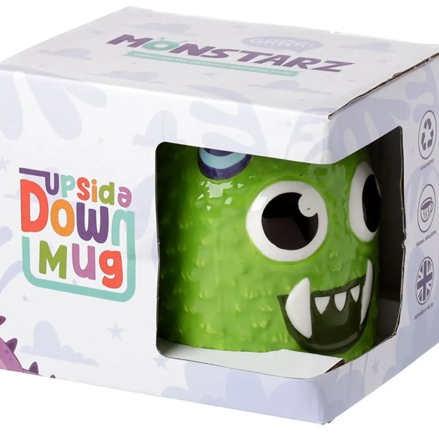 Caneca Invertida - Monstros Verde