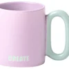 Caneca Lilás com Asa Verde Create