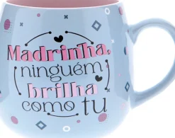 Caneca 400ml - Madrinha, Ninguém Brilha Como Tu