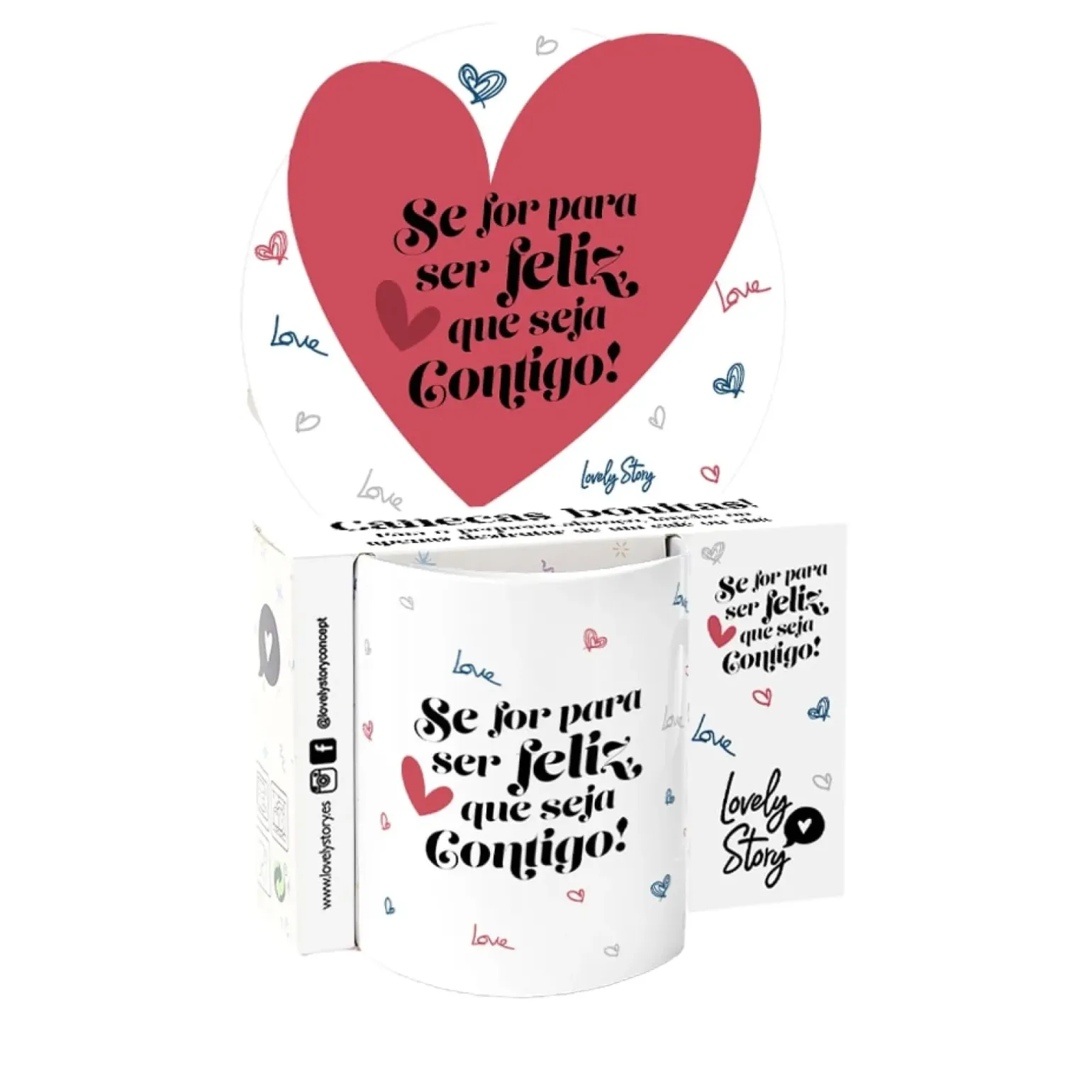 Caneca - Se For Para Ser Feliz, Que Seja Contigo