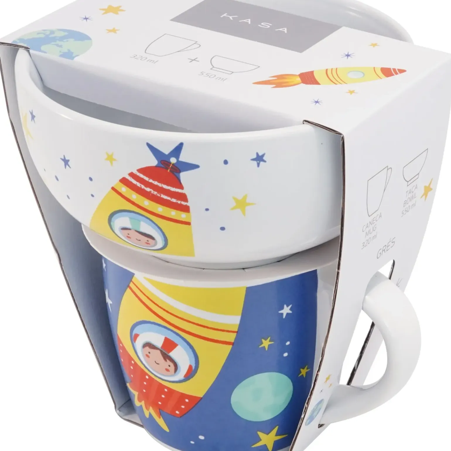 Caneca + Taça Foguetão