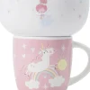 Caneca + Taça Unicórnio Rosa