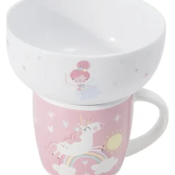 Caneca + Taça Unicórnio Rosa