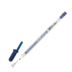 Caneta Gelly Roll Cor Metalica Azul Escuro