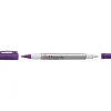 Caneta Permanente Dupla Identi Pen Purpura Sak