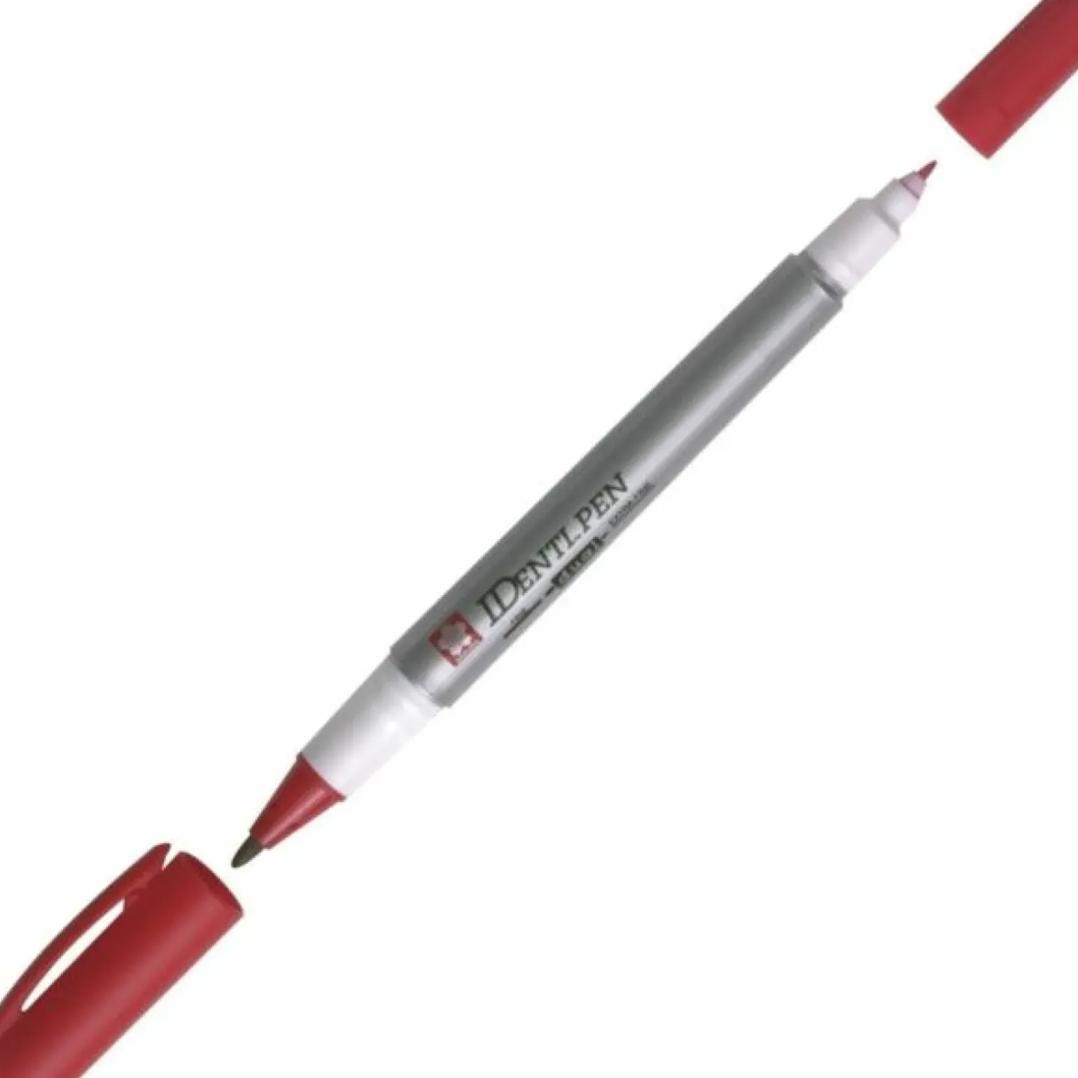 Caneta Permanente Dupla Identi Pen Vermelho Sakura