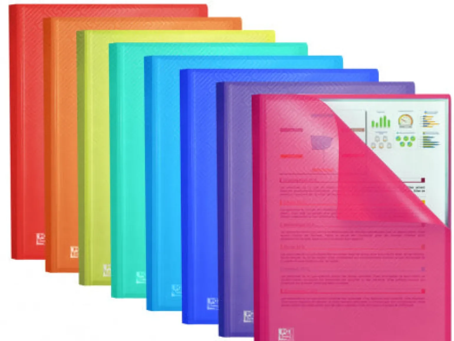 Capa Catálogo A4 20 Bolsas Cristal Sortido Oxford