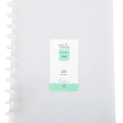 Capa Catálogo A4 20 Bolsas Transparentes Talia