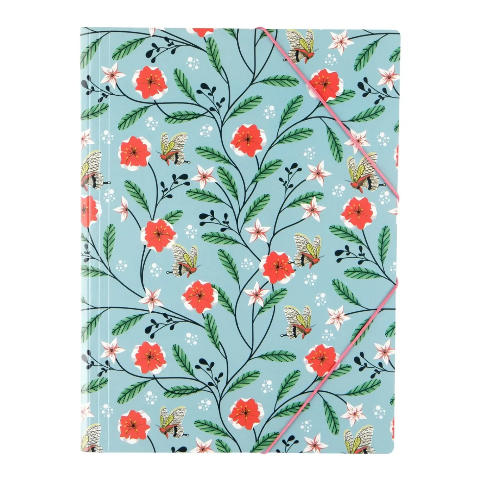 Capa Com Elástico A4 Flowers&B Note!