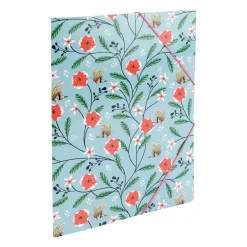 Capa Com Elástico A4 Flowers&B Note!