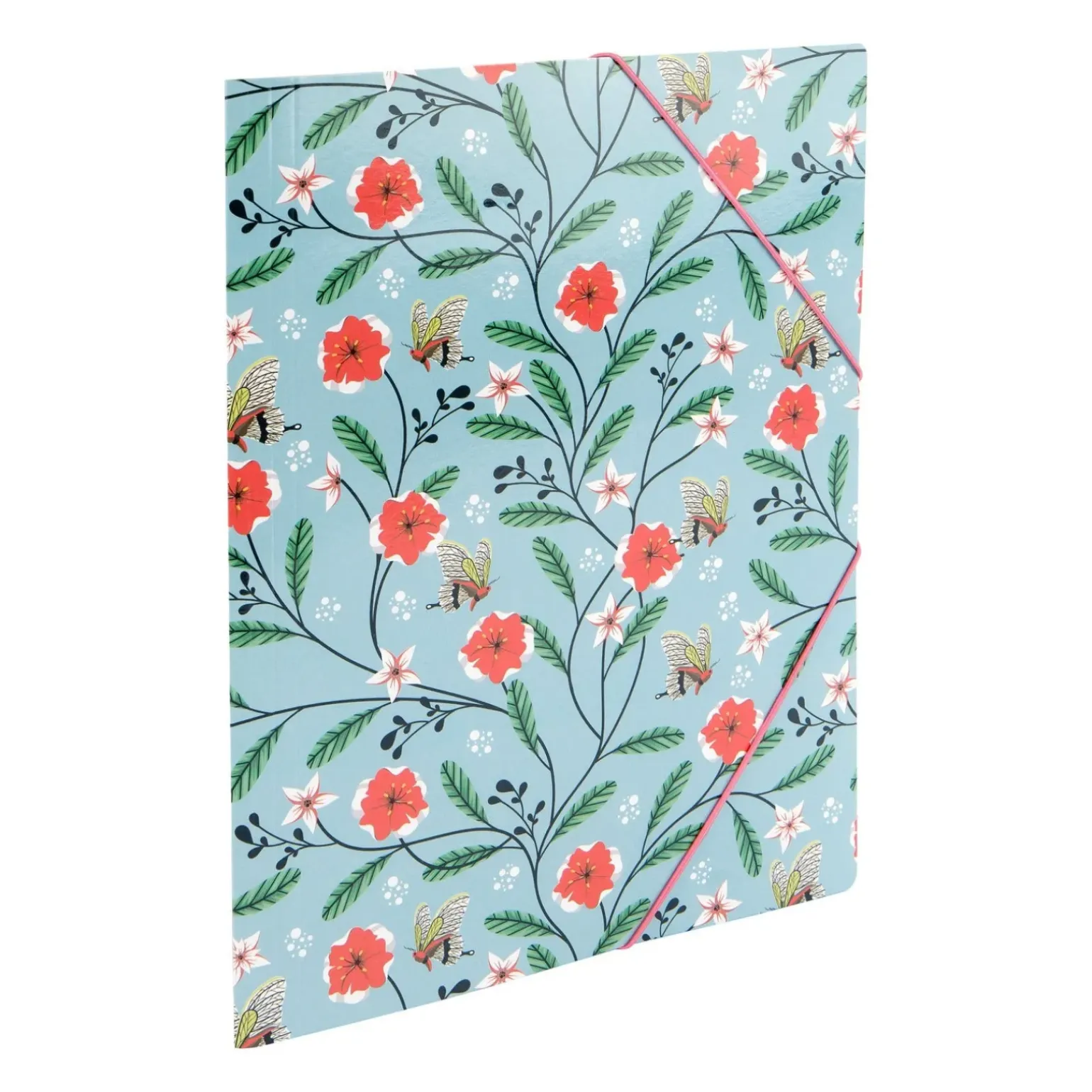 Capa Com Elástico A4 Flowers&B Note!