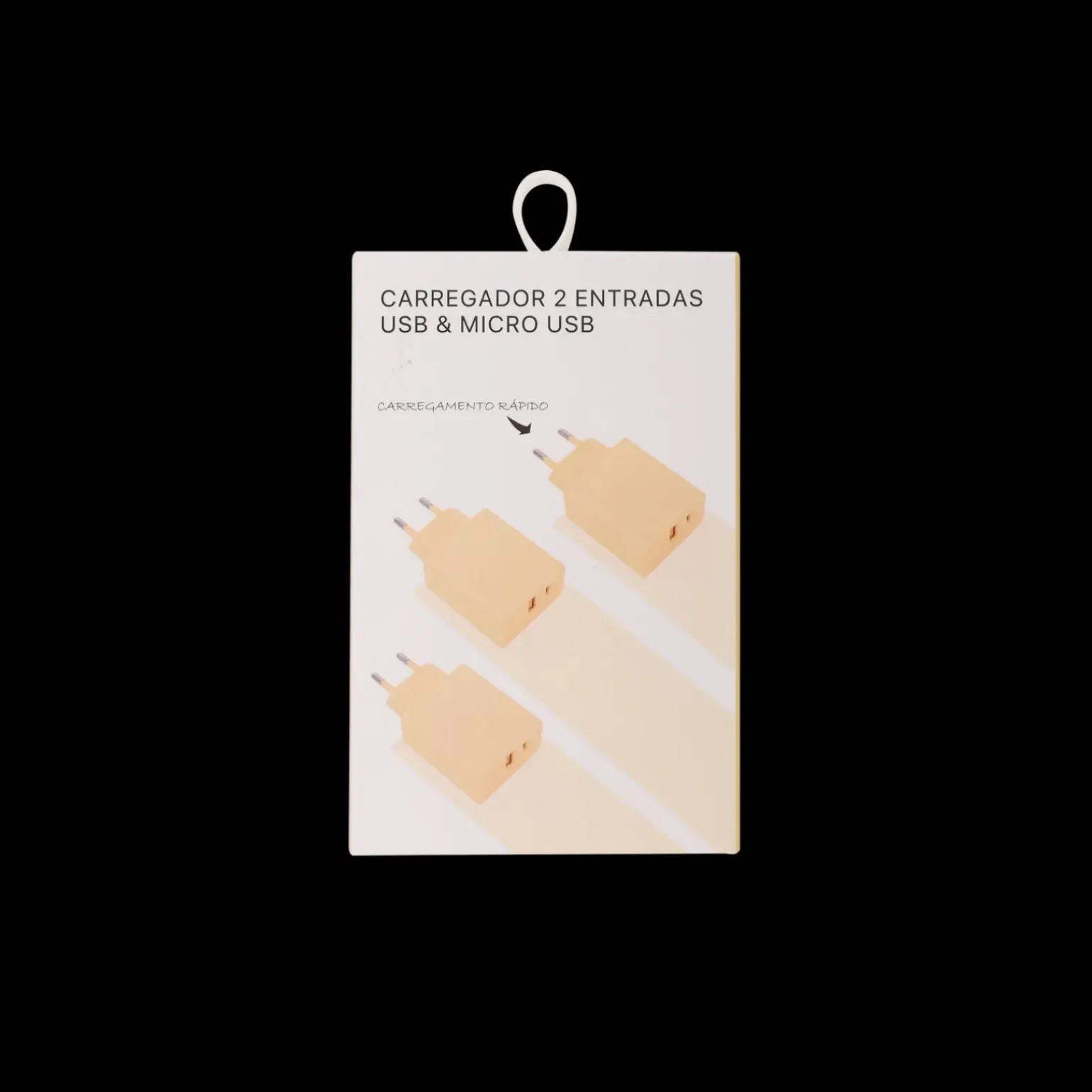 Carregador Com 2 Entradas Usb/Micro Usb