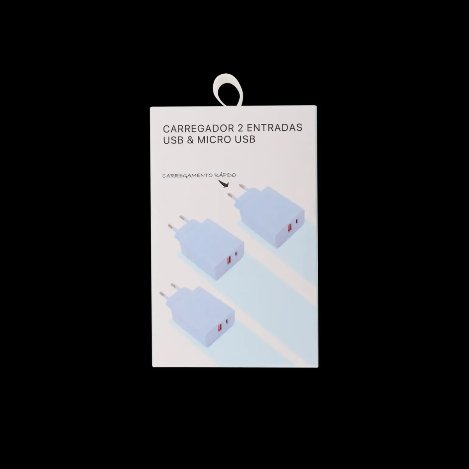 Carregador Com 2 Entradas Usb/Micro Usb