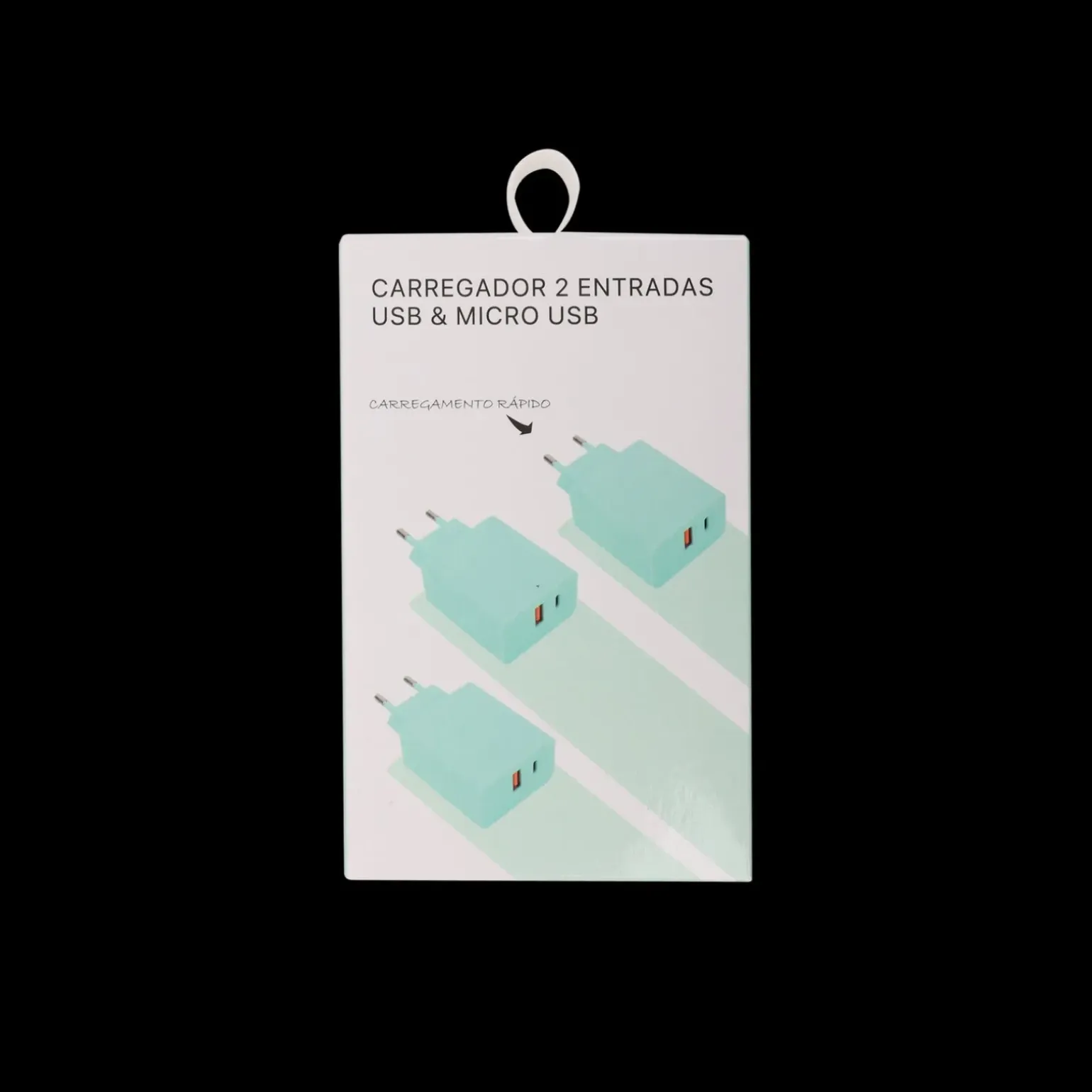 Carregador Com 2 Entradas Usb/Micro Usb
