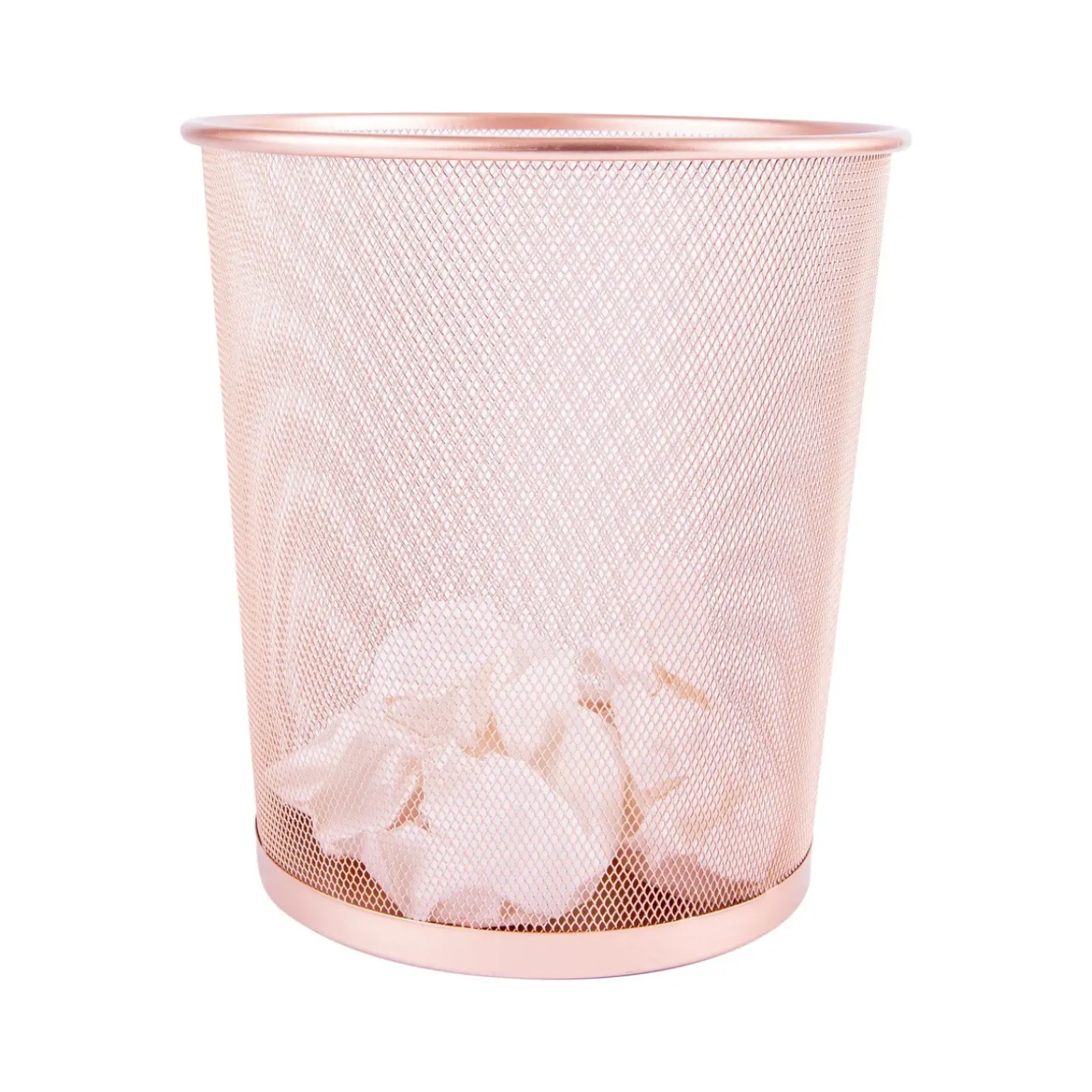 Cesto Papeis Rose Gold